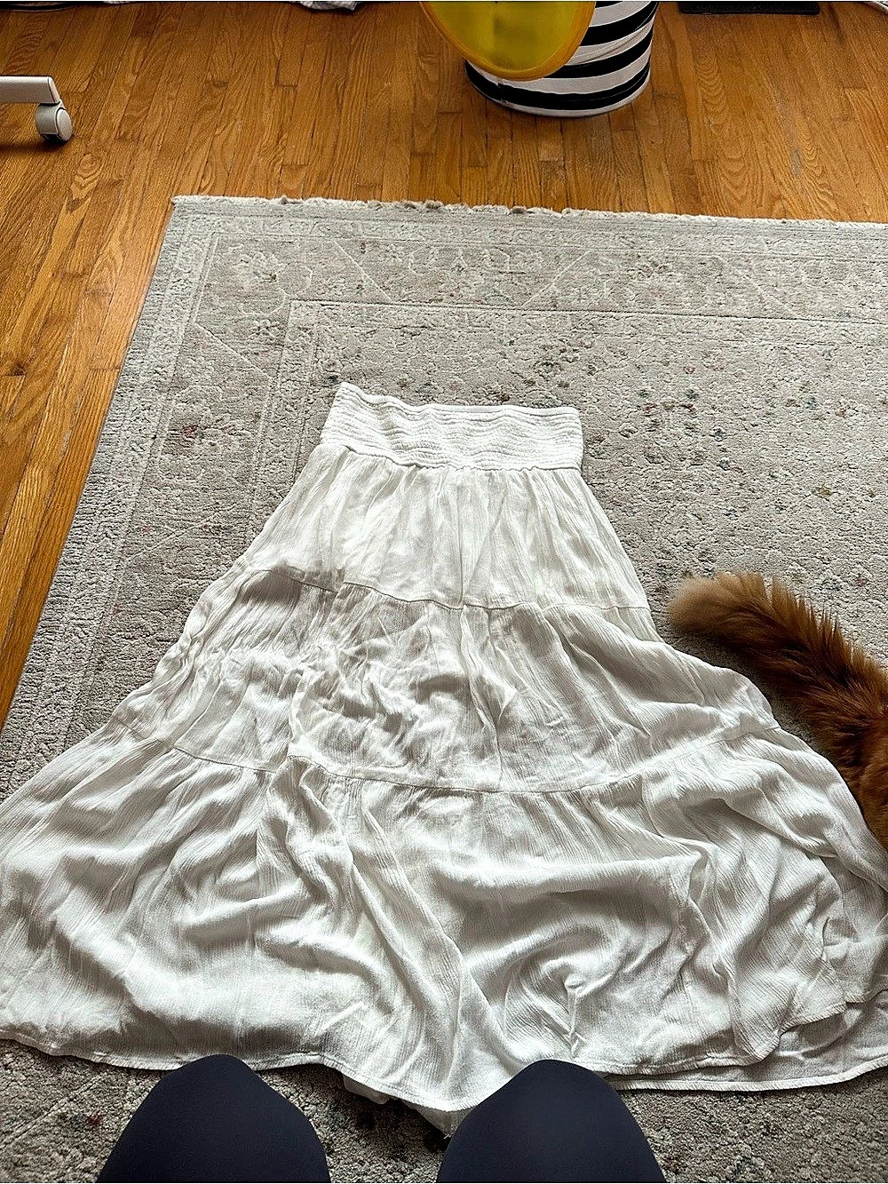 GARAGE White Maxi Skirt Size Medium Like New